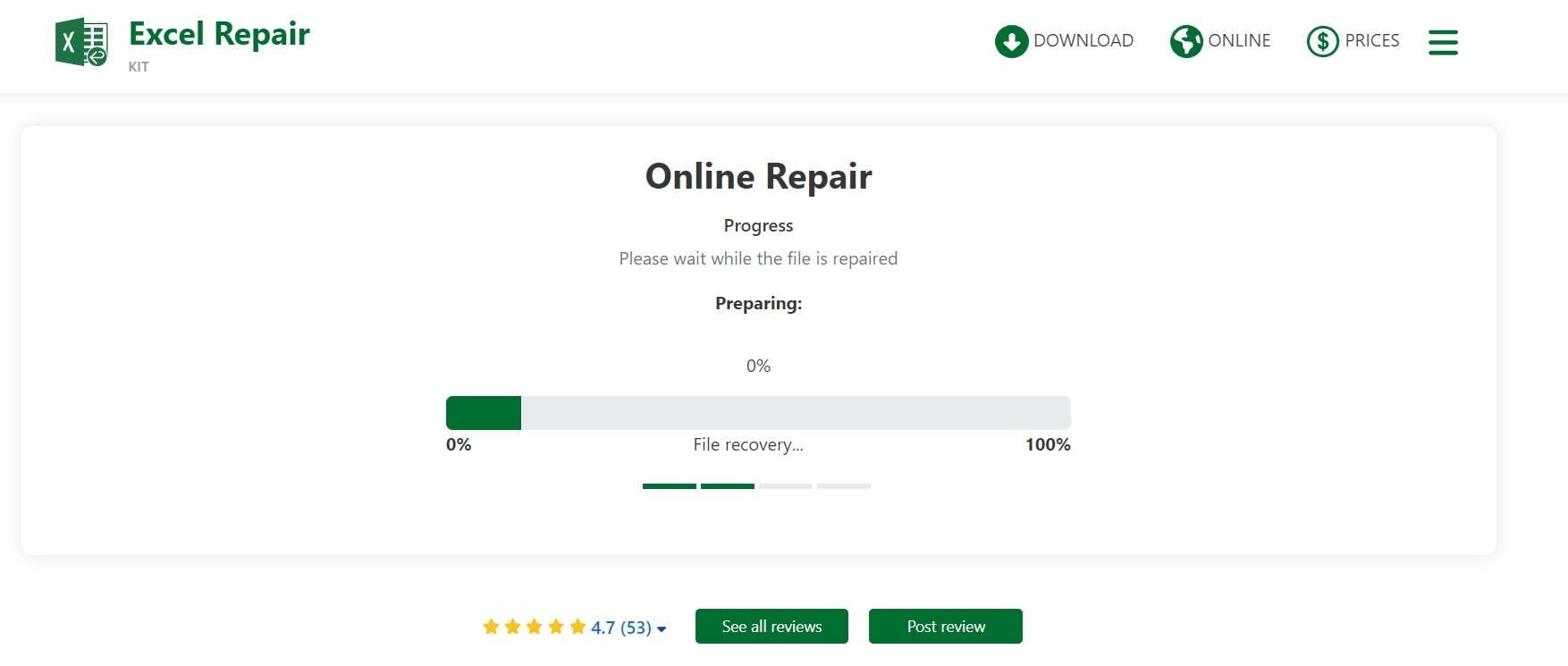 excel repair online tool 