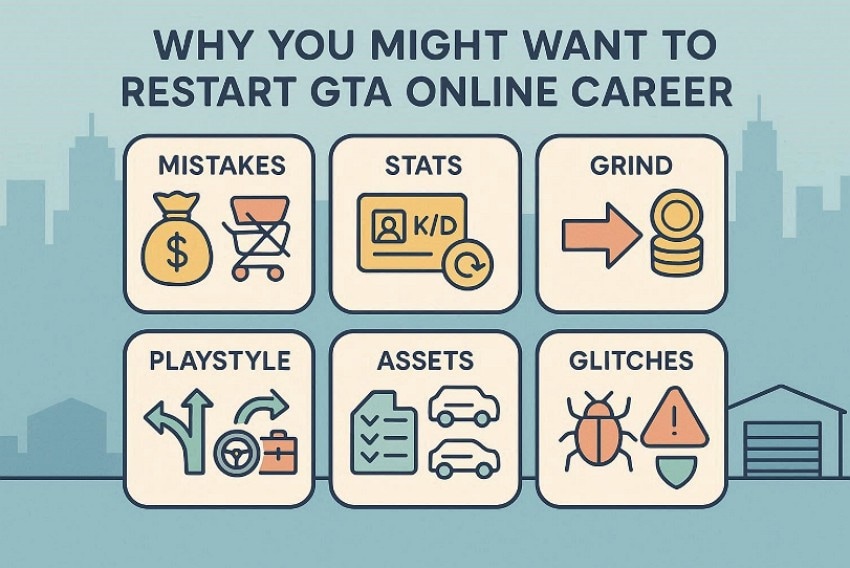 reasons to restart gta online carrer