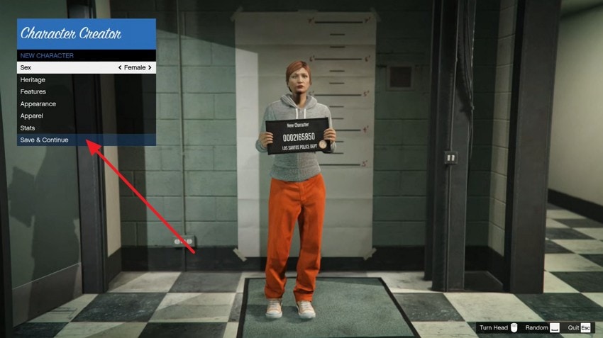 choose save and continue