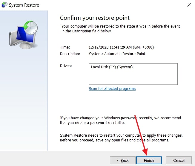 restore your pc