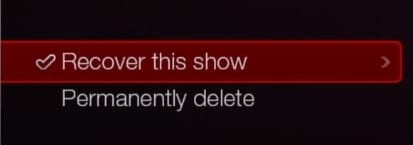 select recover this show