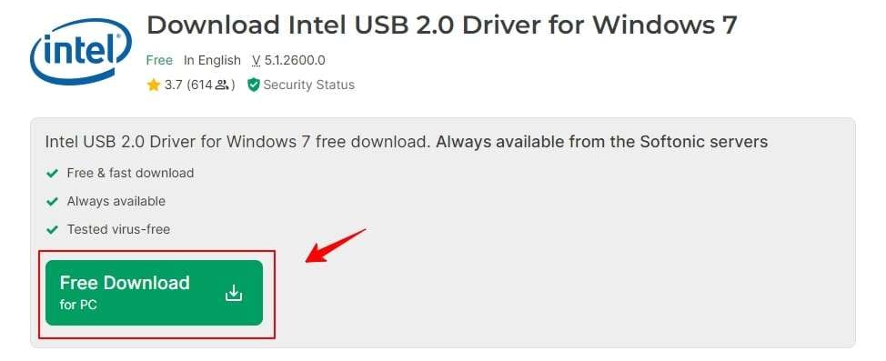 downloading drivers from an official website 