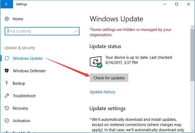update windows operating system