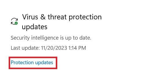 protection updates on windows 11