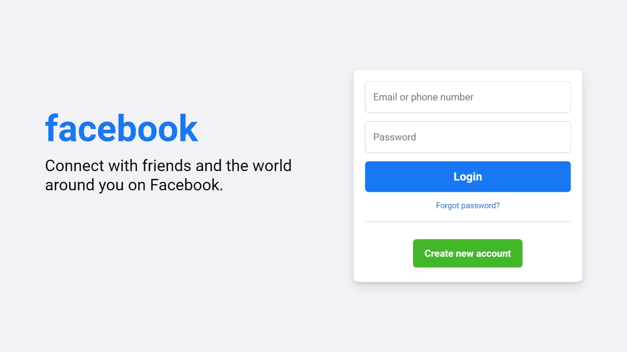 log into your facebook account