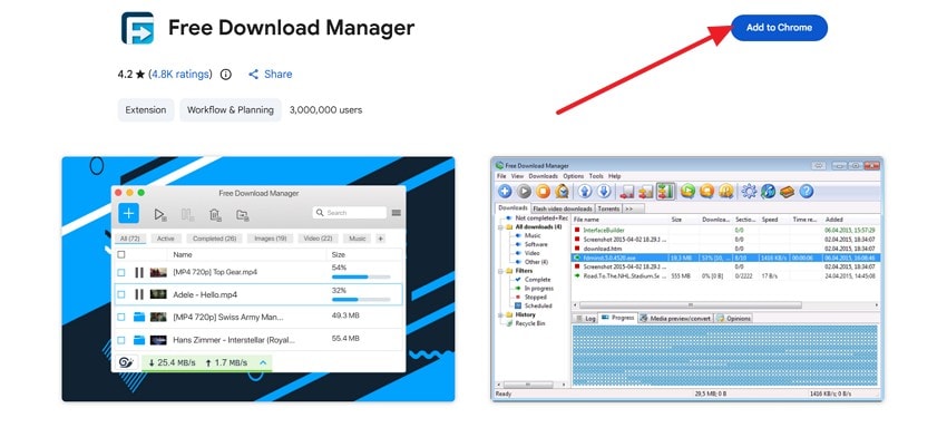 add fdm extension to chrome