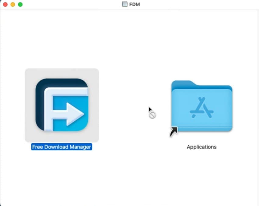 drag and drop fdm in application