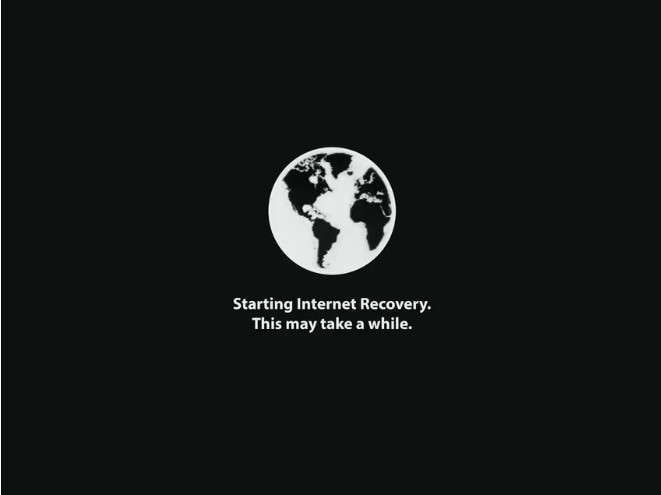 starting internet recovery