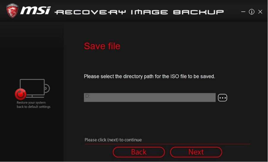 select directory path