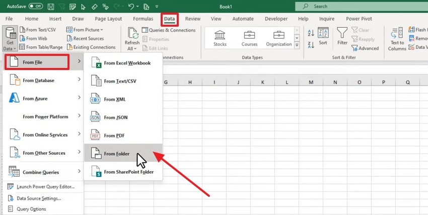 upload with power query
