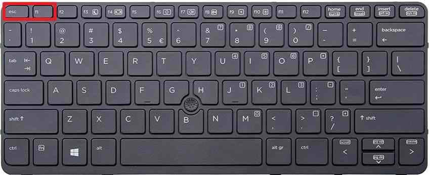 press fn and esc