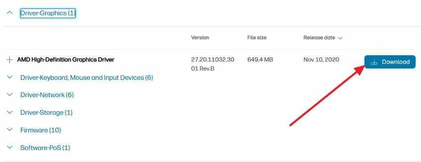tap on download button