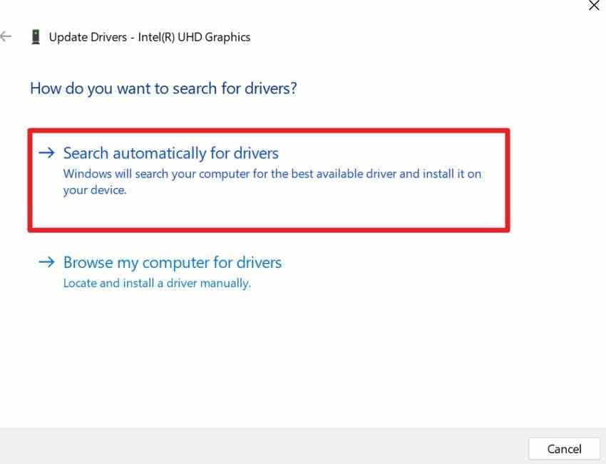 search for the drivers
