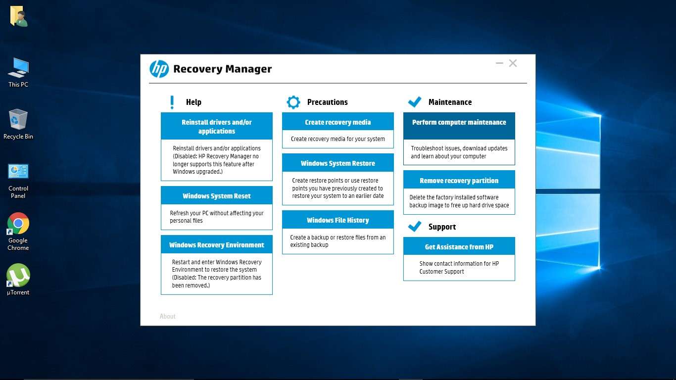 Guía de uso de HP Recovery Manager