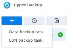start backup task in hyper backup
