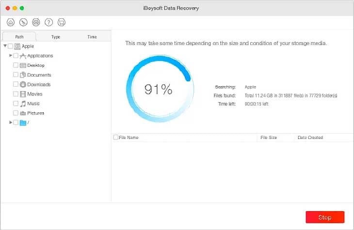 iboysoft data recovery scan result