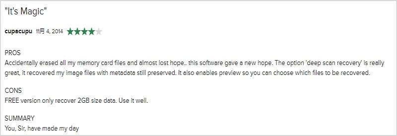 icare data recovery user review on cnet