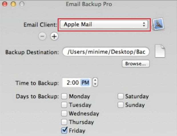 set apple mail as email client
