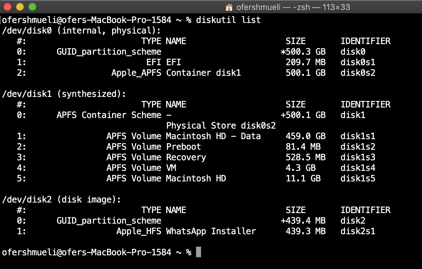 identificando a unidade usb no terminal