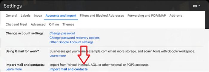 import outlook emails into gmail