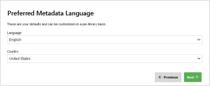 configure metadata language for emby