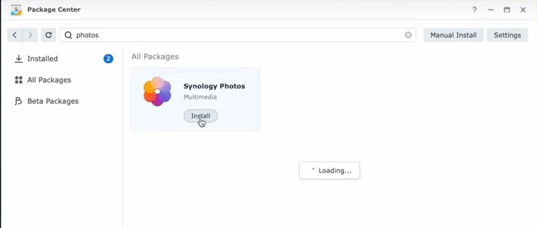 comment installer synology photos