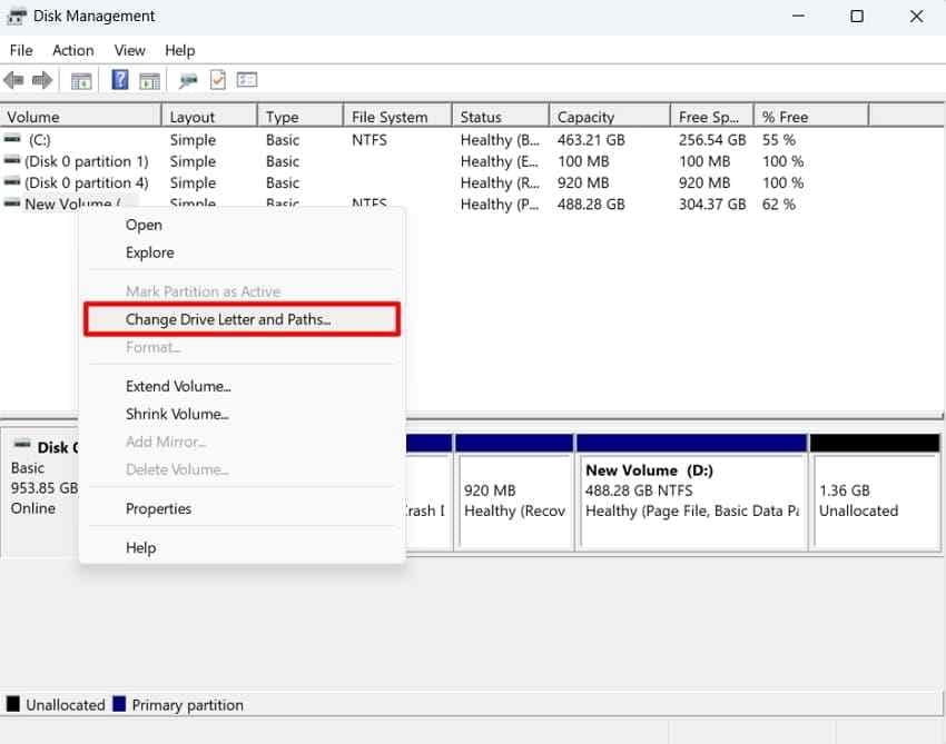 add missing drive letter
