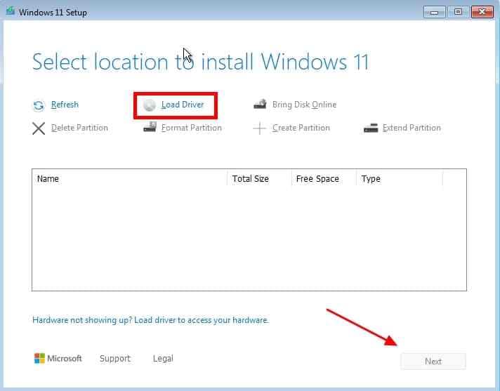 load vmd rst driver in setup