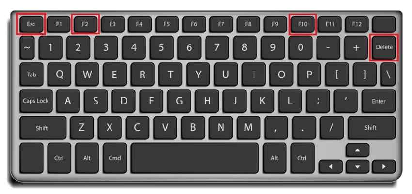 bios key to enter firmware