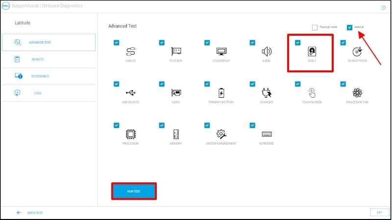 advanced hard drive diagnostic test