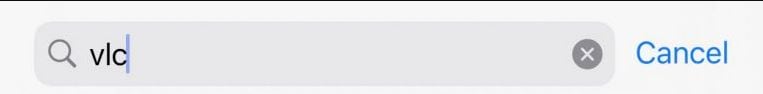 vlc search in app store