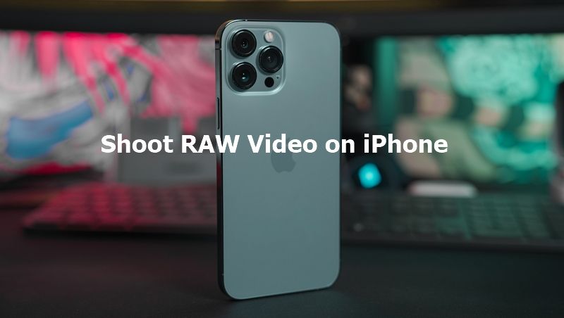 Filmer des vidéos raw sur l'iphone 