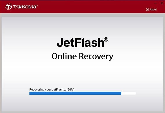 jetflash online recovery scan