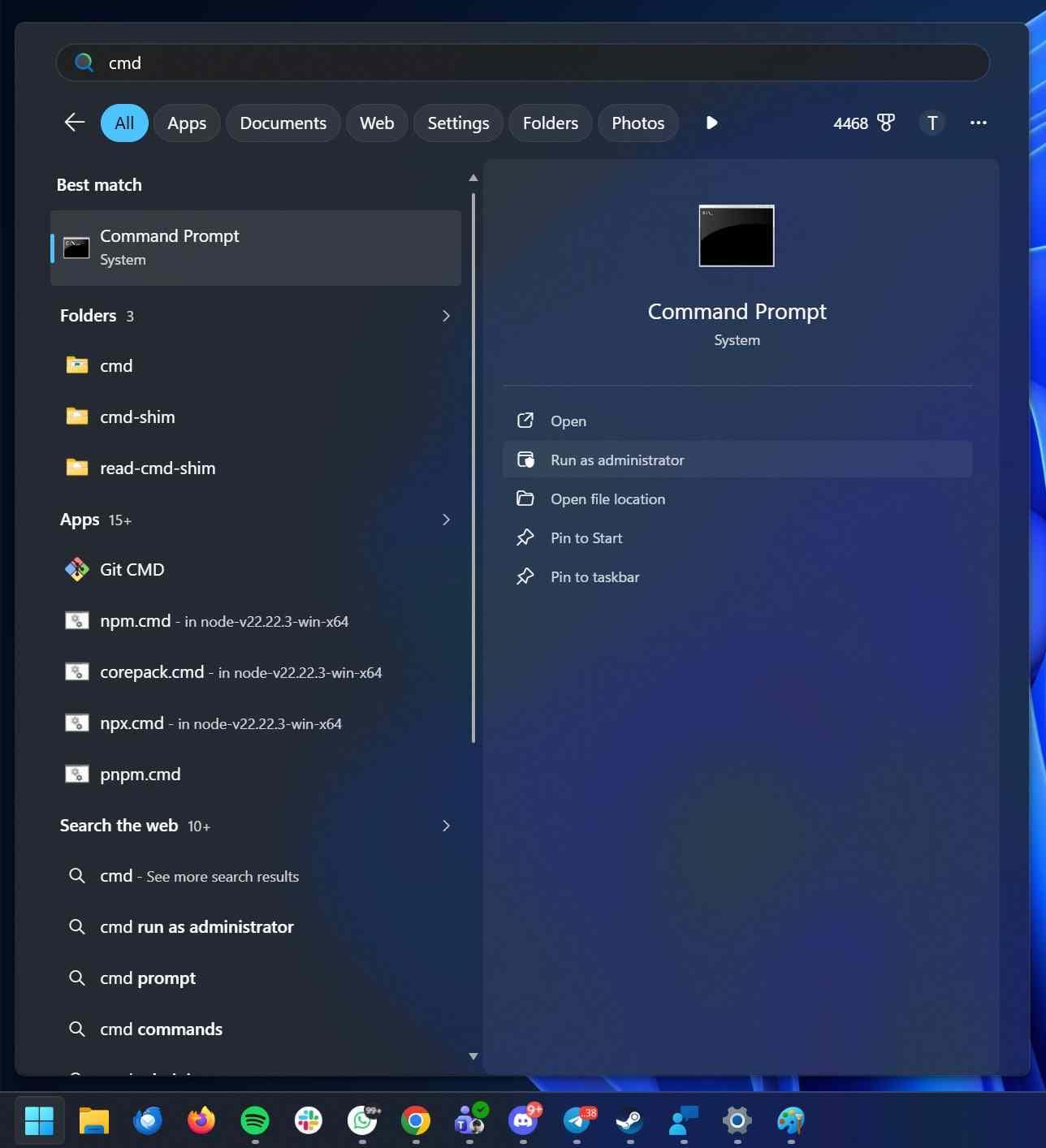 run command prompt as administrator for the inpoutx64 workaround