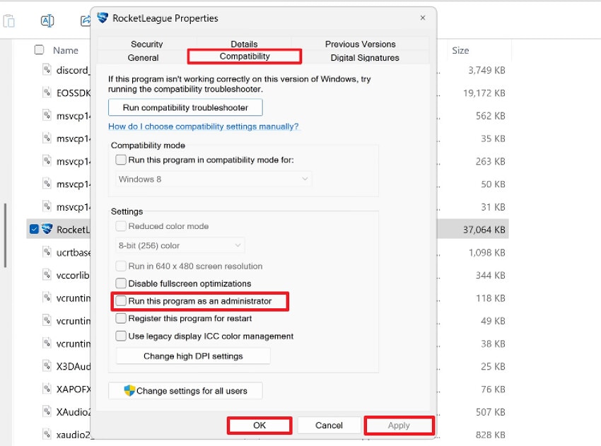 enable run this program as administrator