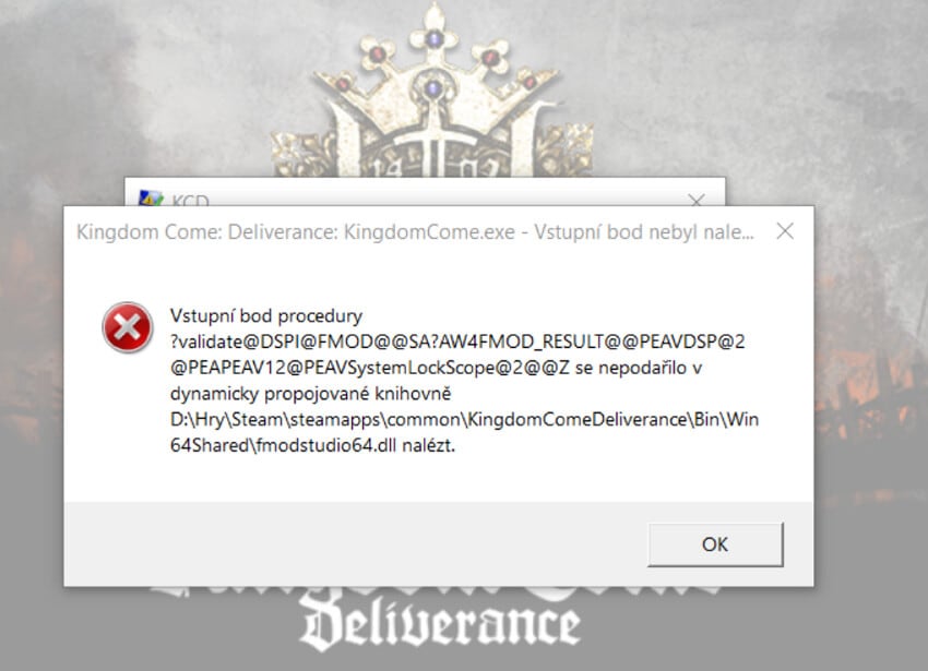 failed to load game error