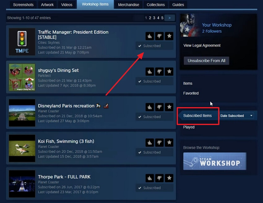 unsubscribe desired conflicting modes