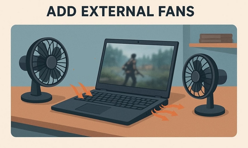 add external fans to avoid heat