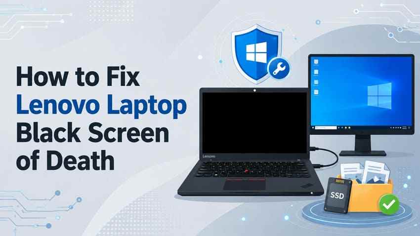 Lenovo Laptop Black Screen of Death? Fix It Without Losing Data