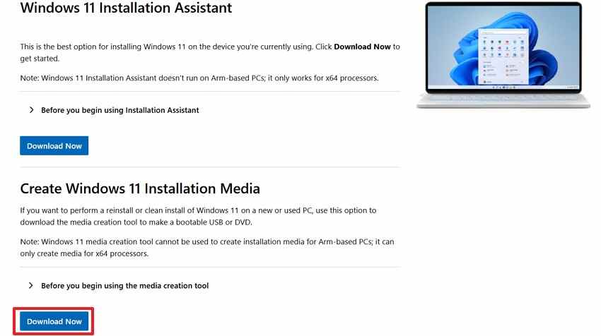 download windows media creation tool
