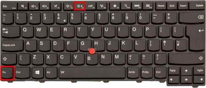 increase lenovo laptop brightness