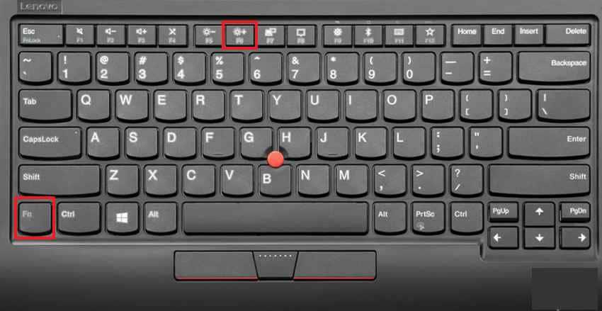 wake lenovo display brightness