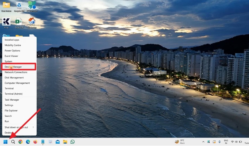 click start access device manager