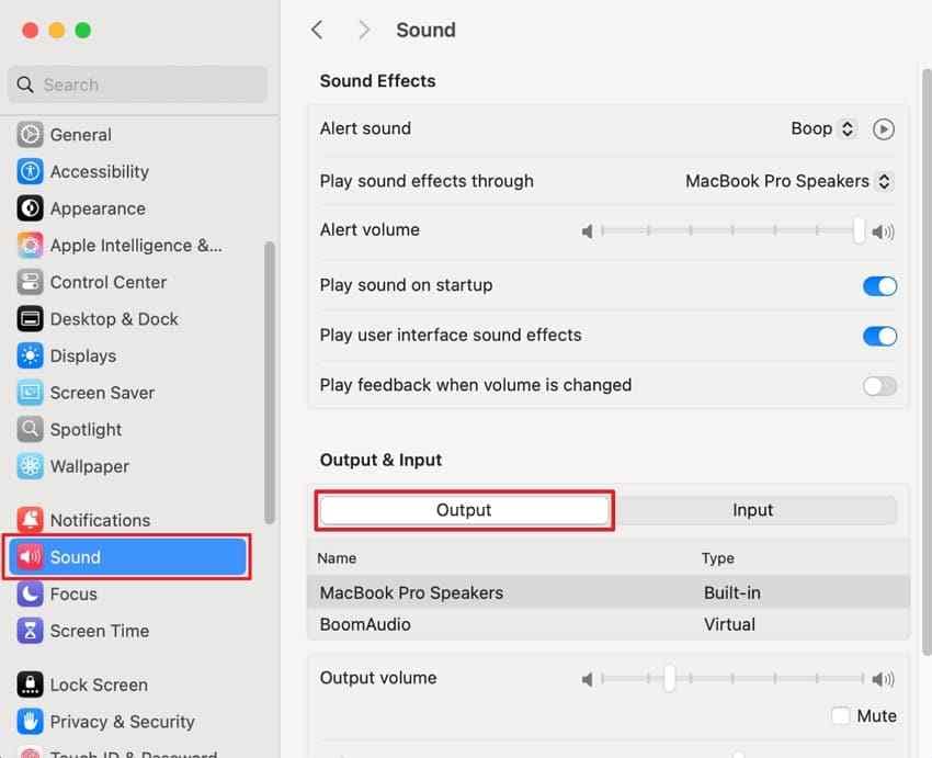 select lg tv sound output on mac