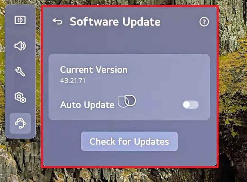 lg tv software update menu