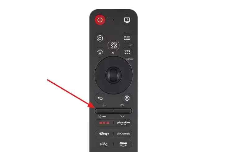 raise lg tv volume