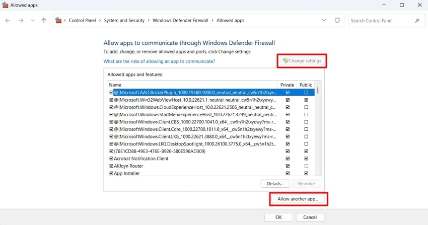 hit the virus and threat protection option