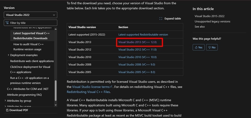 choose updated version