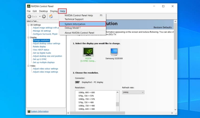 check graphic card model