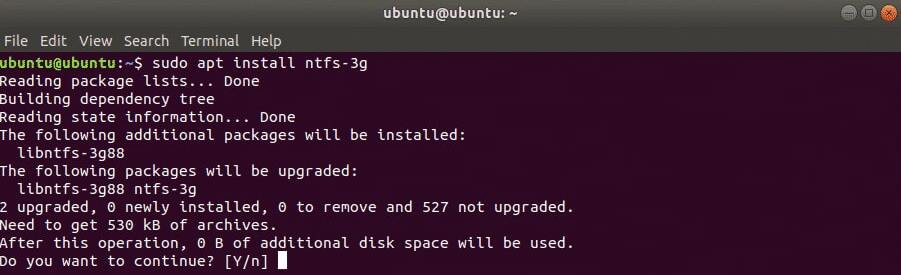 confirm the installation of ntfsundelete in linux